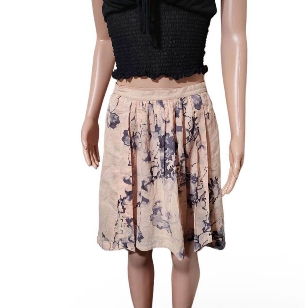 Amorethos asymmetrical floral high-low wrap skirt size 4/S